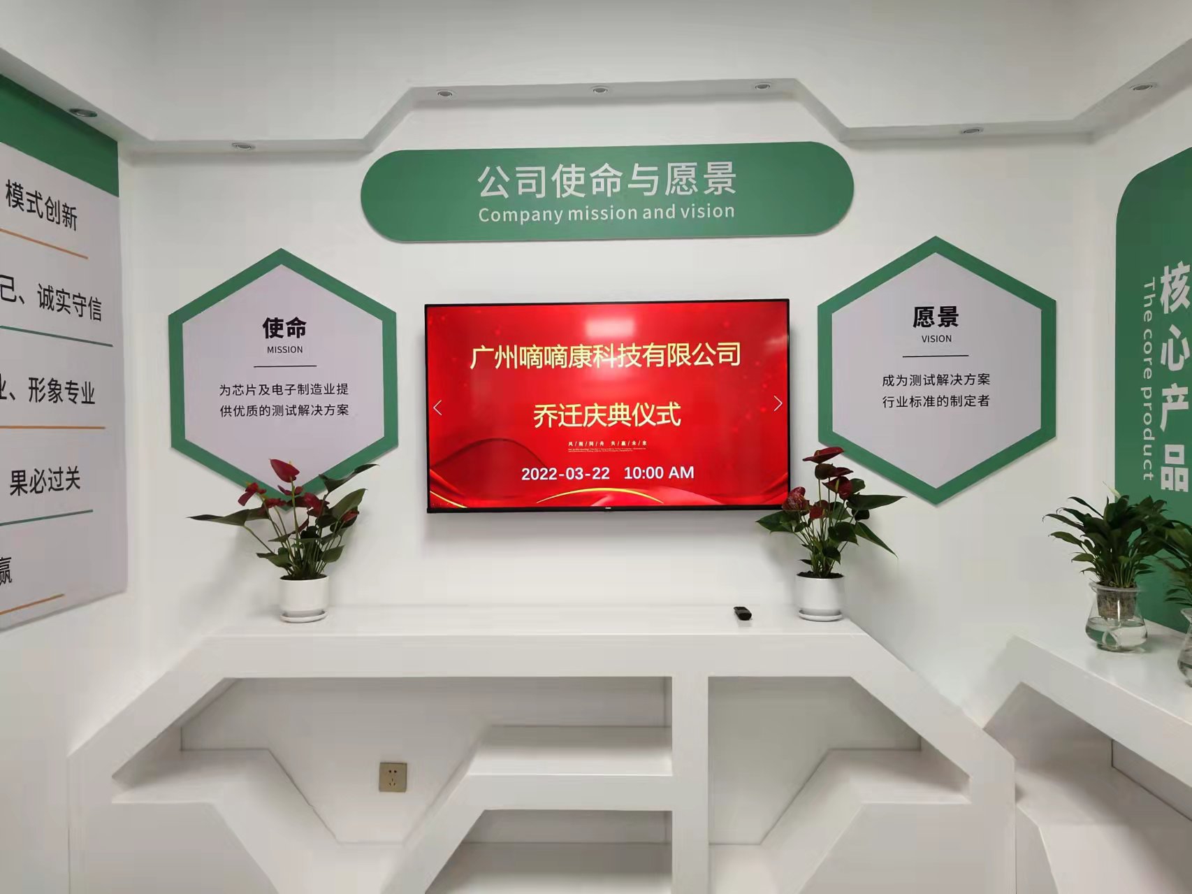 2022年3月金年汇科技子公司广州嘀嘀康科技有限公司乔迁庆典仪式